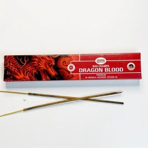 Dragon's Blood Nag Champa Incense Sticks - Hand-Rolled, 1 Pack